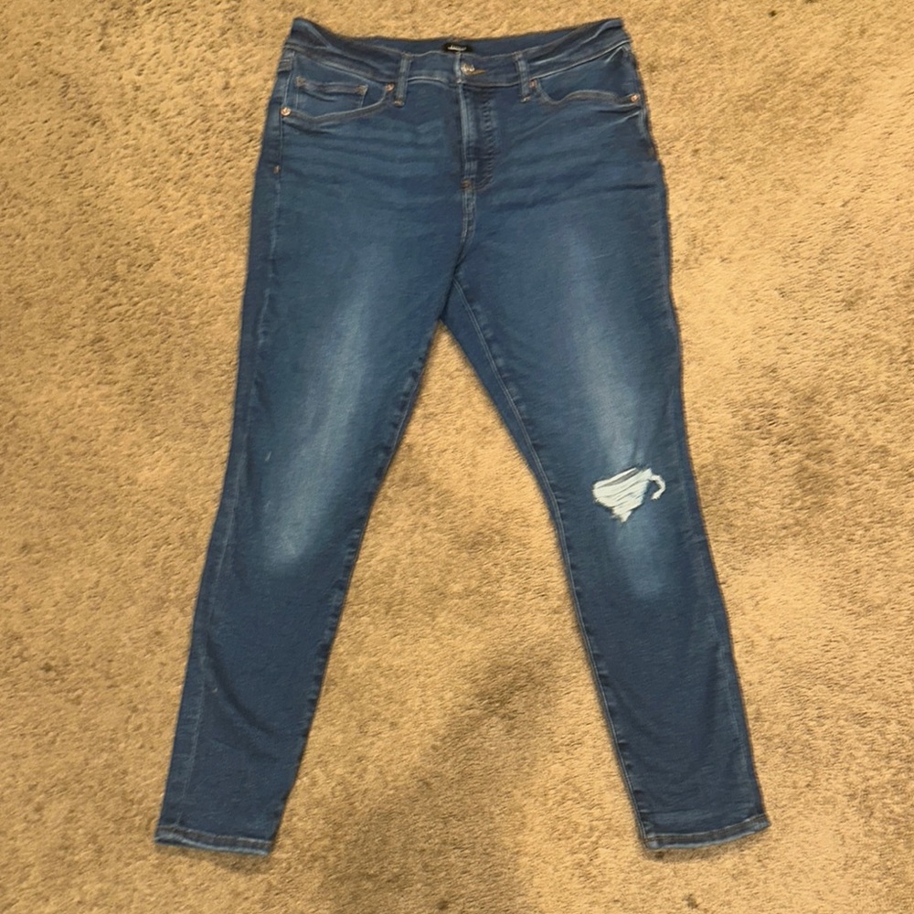 EXPRESS Blue Skinny Distressed Women's Jeans